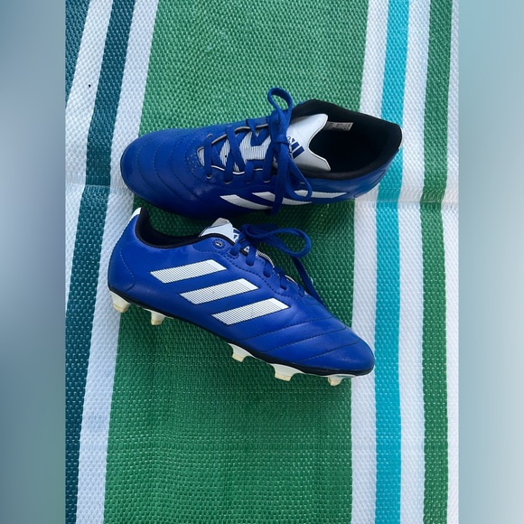 adidas Other - Adidas Goletto VIII FG J Soccer Cleats GW6162 Kids Size 5 Blue White